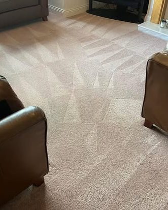 The same lounge carpet cleaned