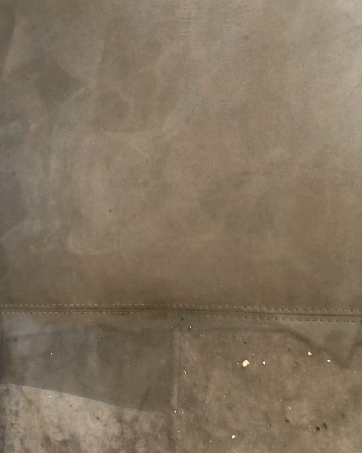 The same seat cleaned